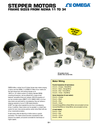 Thumbnail of document Data Sheet - OMHT23-600 2-phase Biploar Step Motors w/High Torque Models